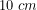 \[10\ cm\]