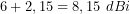 \[6+2,15=8,15\ dBi\]