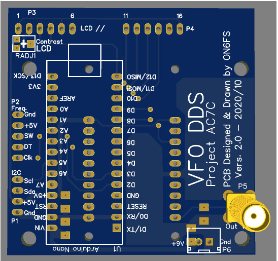 PCB VFO-DDS