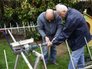 ARISS 2009 : le moteur d'antenne