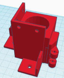 Pied Avant Droit du caisson 3D