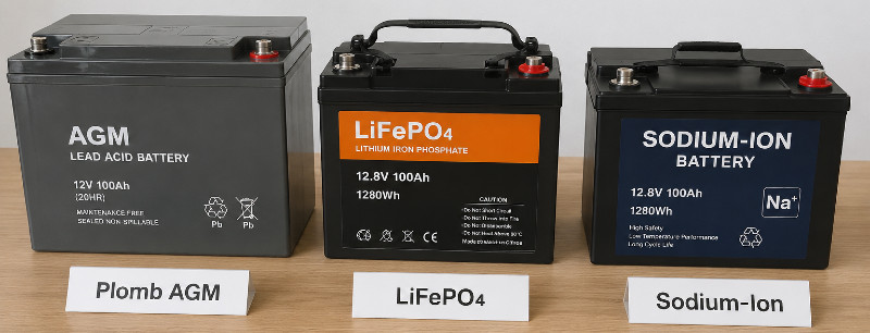 3 types de batterie