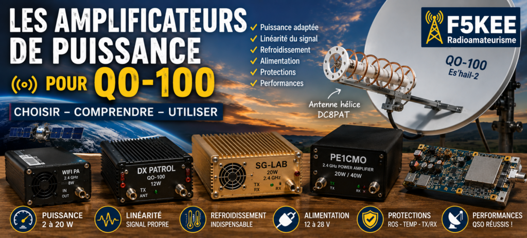 Les amplificateurs de puissance pour QO-100