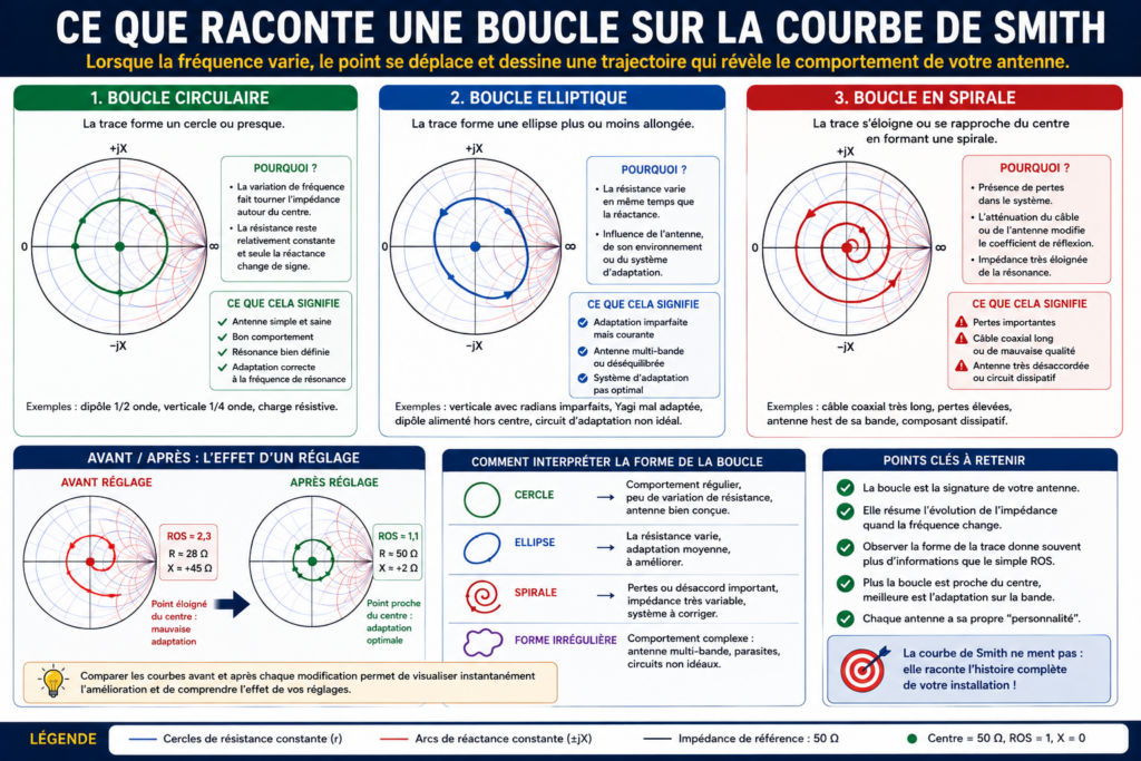 Ce que raconte une boucle sur la courbe