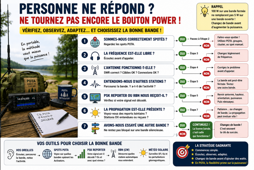 POTA : Personne ne répond ? Ne tournez pas encore le bouton POWER !