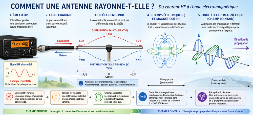 Rayonnement d'une antenne