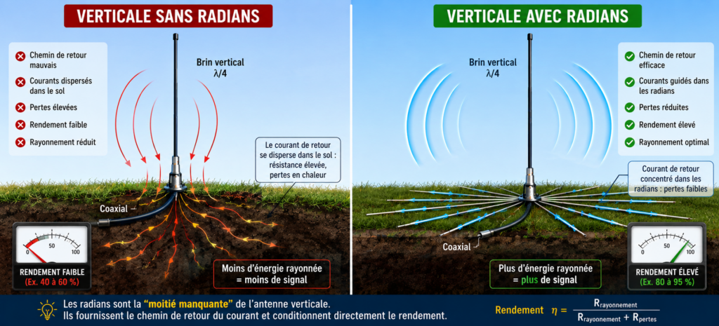 Influence des radians