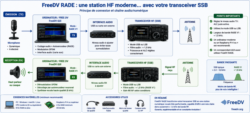 Peut-on essayer RADE avec notre station actuelle ?