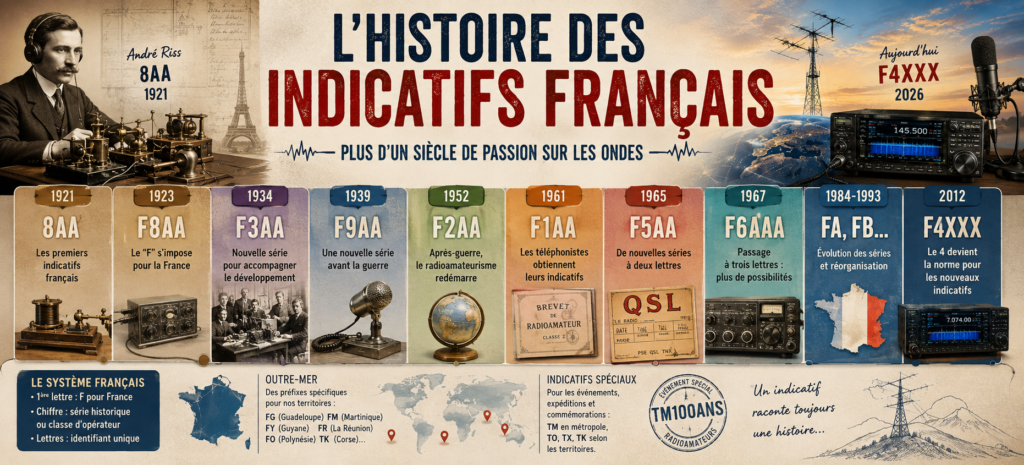 Historique des indicatifs francais
