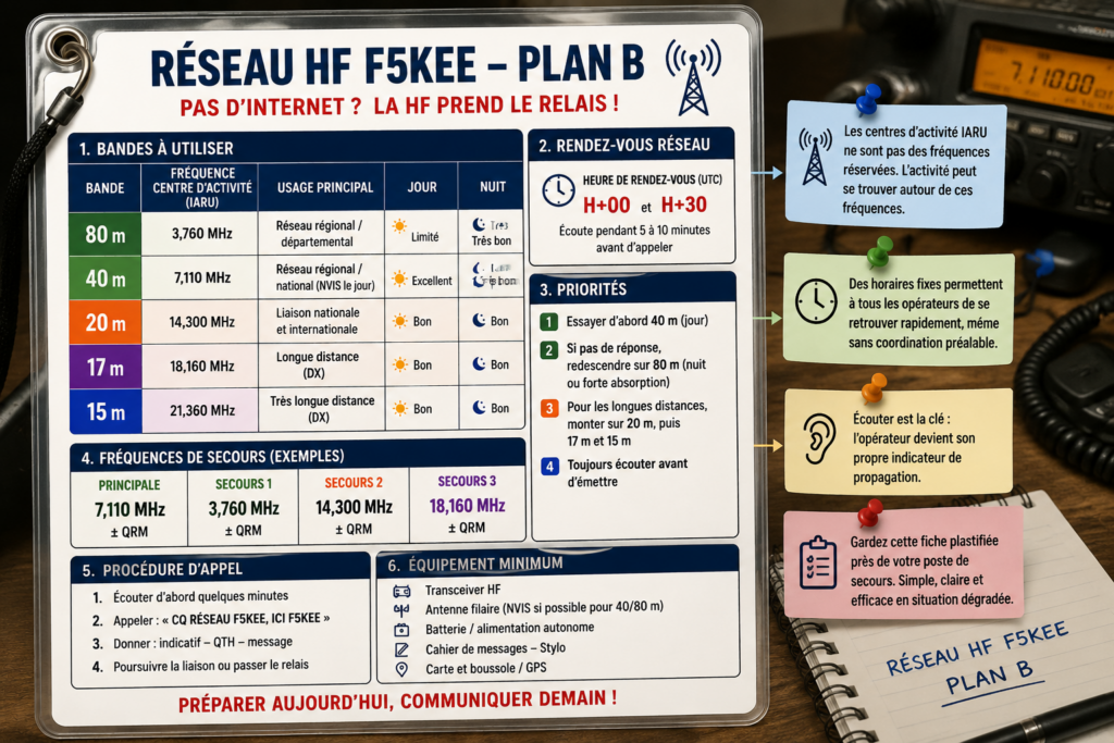 La fiche de secours ADRASEC
