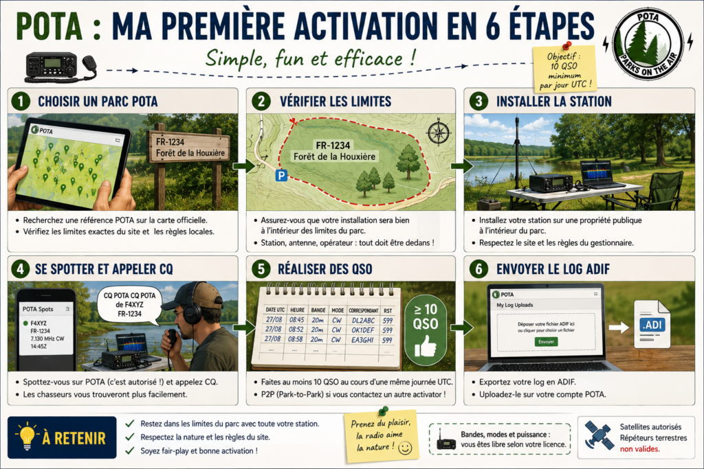 Ma première activation POTA en 6 étapes