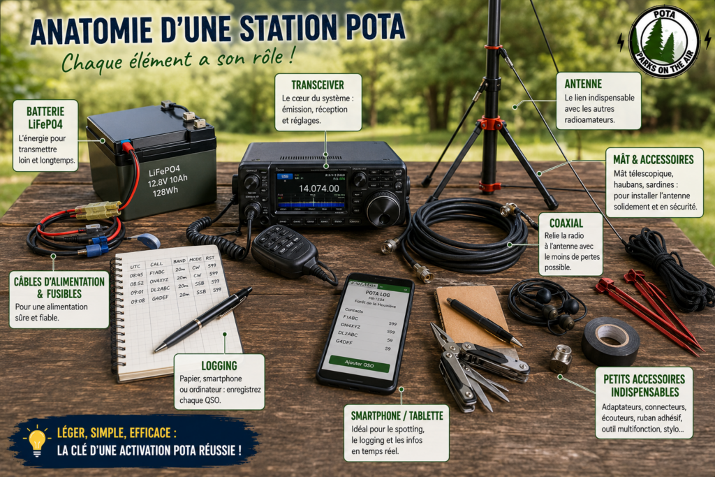 Anatomie d'une station POTA