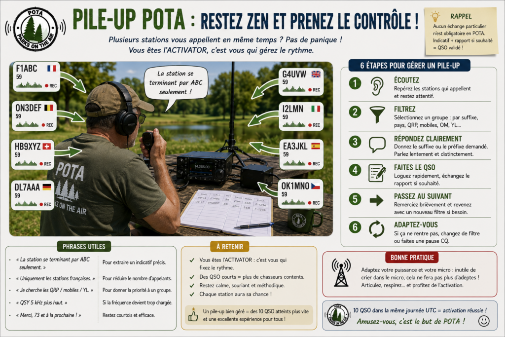 Comment gérer un pile-up POTA ?