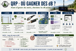 Où gagner des dB en QRP ?