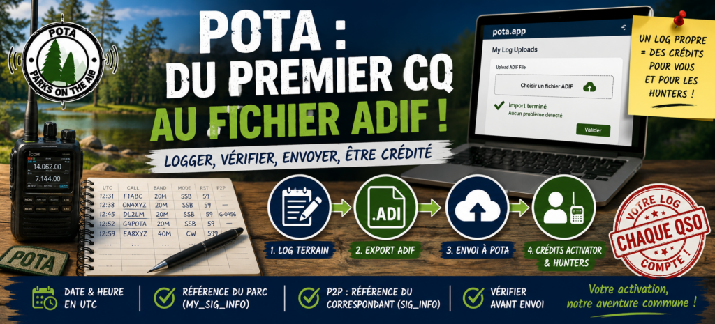 Bannière POTA fichier ADIF