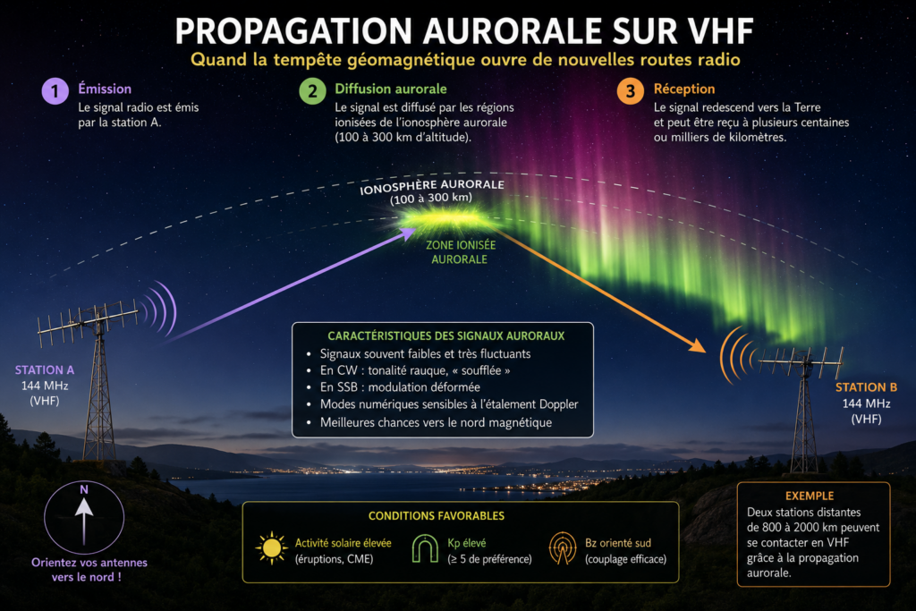 Propagation aurorale