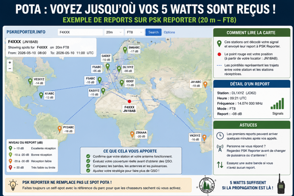 POTA : 5 W : jusqu’où suis-je entendu ?