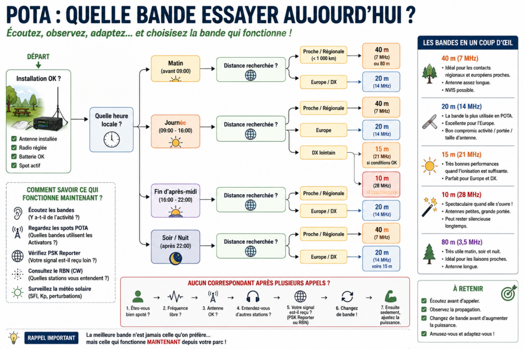 POTA : Quelle bande essayer aujourd’hui ?