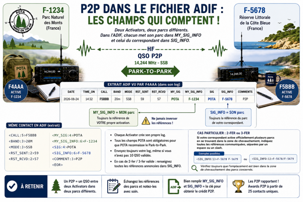 Le P2P dans le fichier ADIF