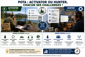 POTA : Activator ou Hunter : chacun ses challenges