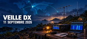 Station radio DX au crépuscule