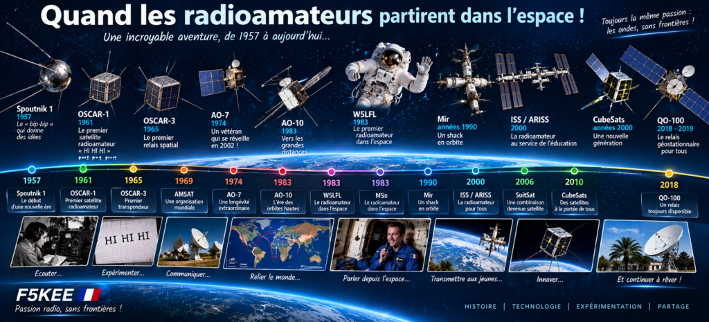 Quand les radioamateurs conquirent l’espace
