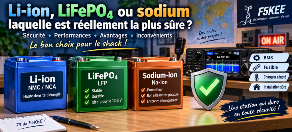 Guide sécurité des batteries pour le shack