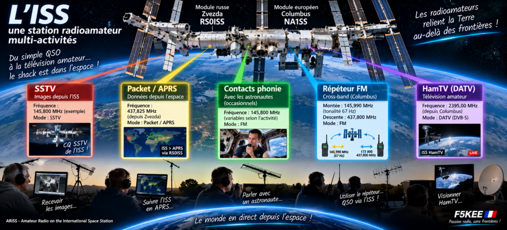 L’ISS, station radioamateur multi-activités