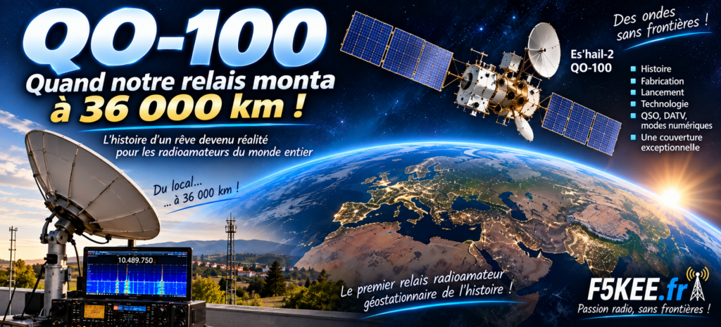 QO-100 : Le relais radioamateur spatial