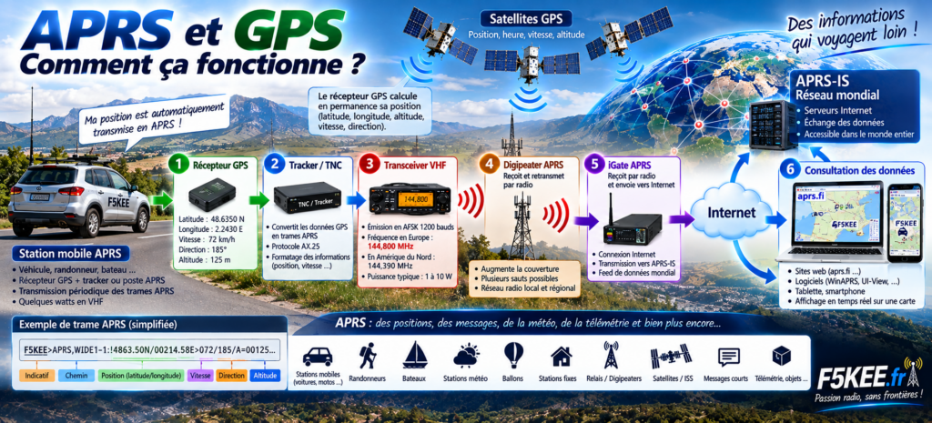 APRS et GPS : le voyage des données