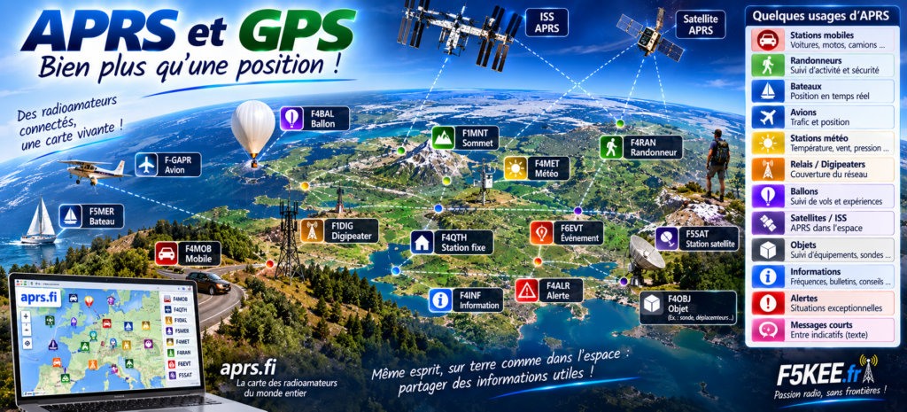 APRS et GPS : une carte vivante