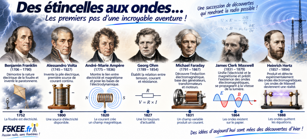 Des étincelles aux ondes : l’aventure radio