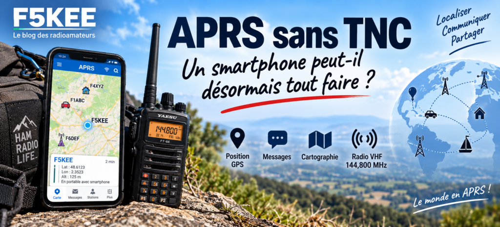 APRS sans TNC : radio et randonnée