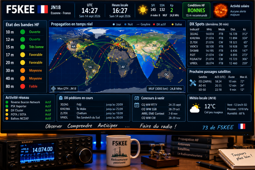Tableau de bord radioamateur F5KEE