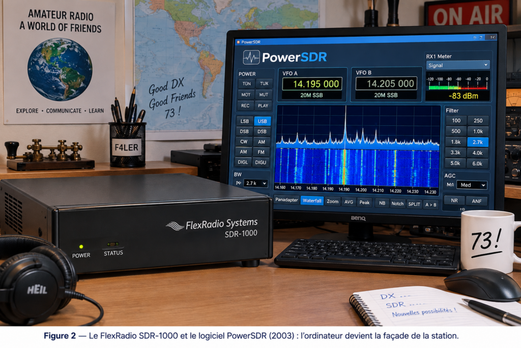 Station SDR amateur radio vintage