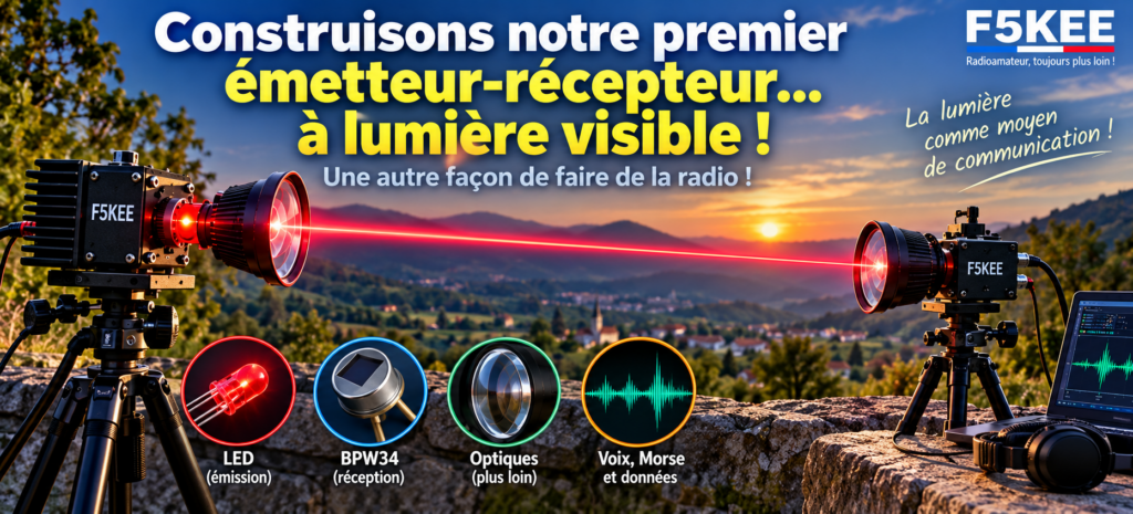 Construisons un émetteur-récepteur à lumière visible