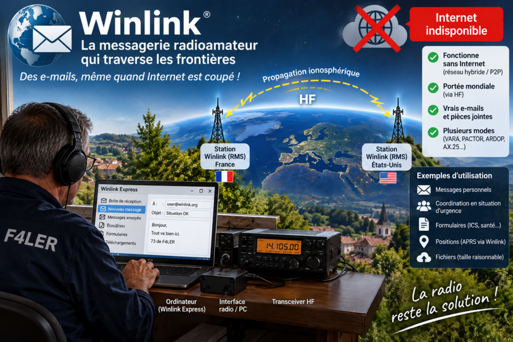 La messagerie radio sans Internet
