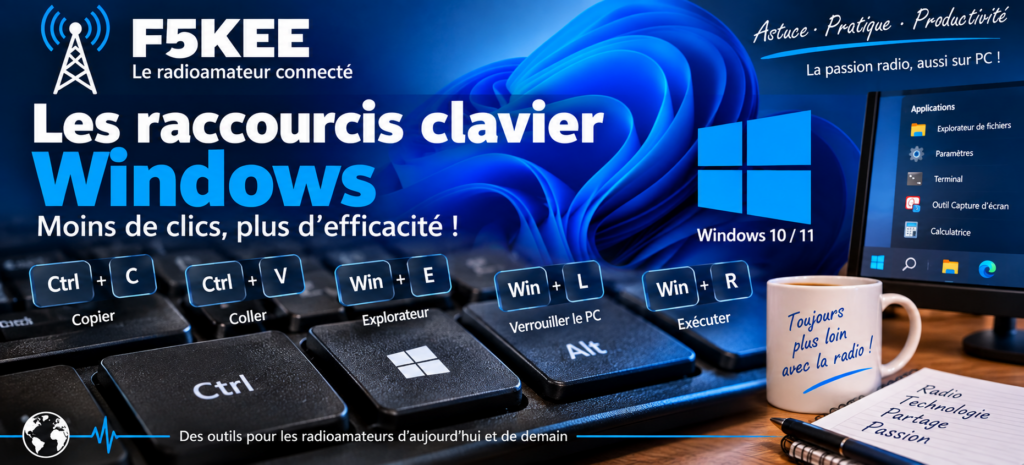 Raccourcis Windows pour radioamateurs
