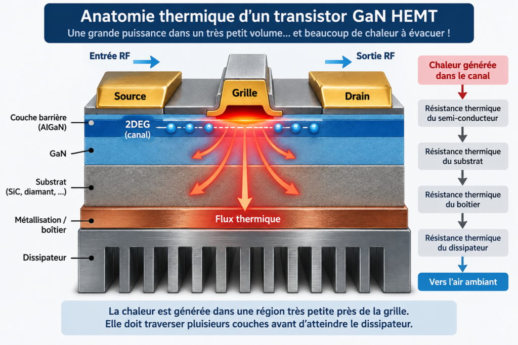 Anatomie thermique d’un transistor GaN HEMT