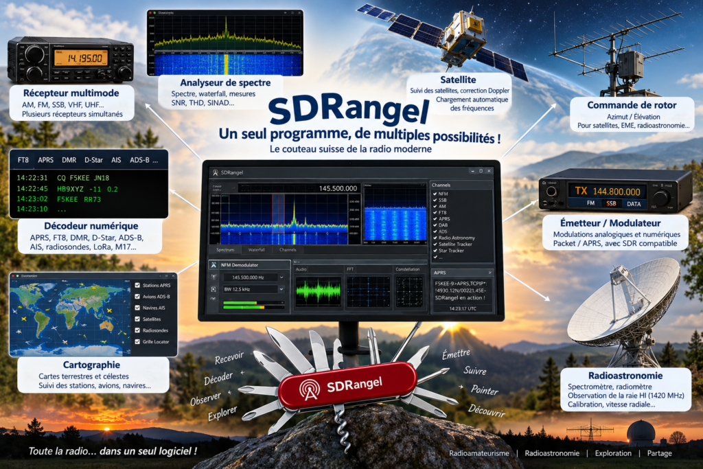 SDRangel, le couteau suisse radio