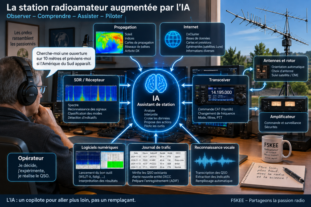 Station radioamateur augmentée par l’IA
