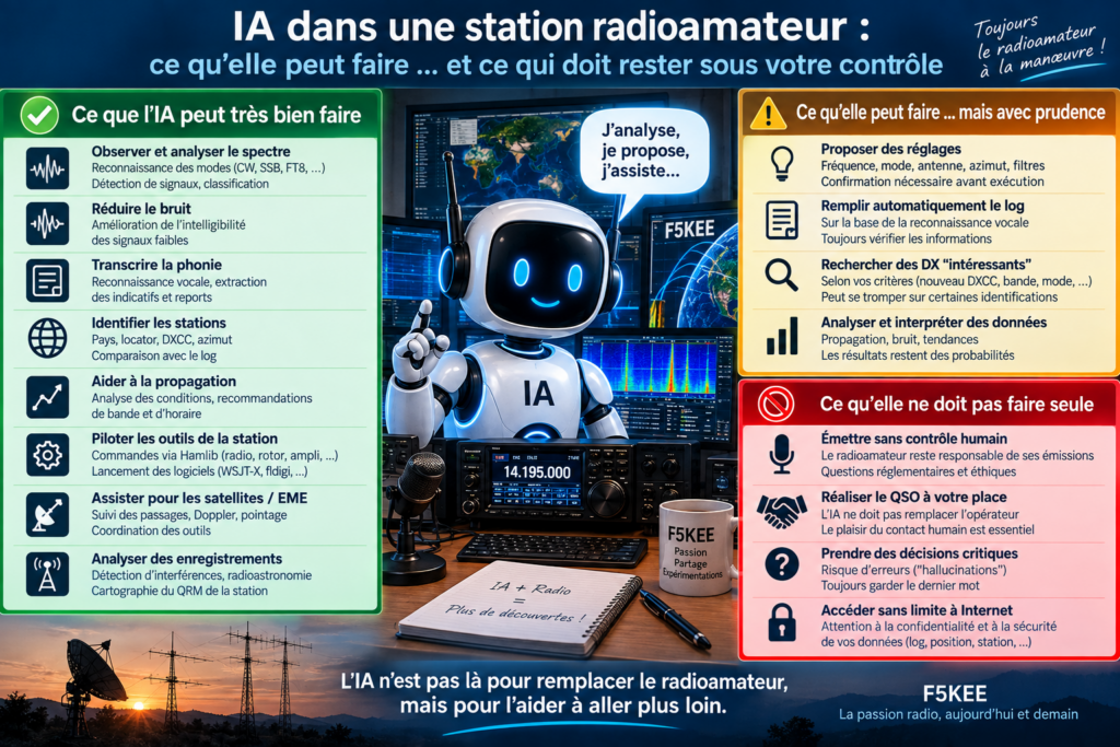 IA et radioamateurisme : l’humain aux commandes