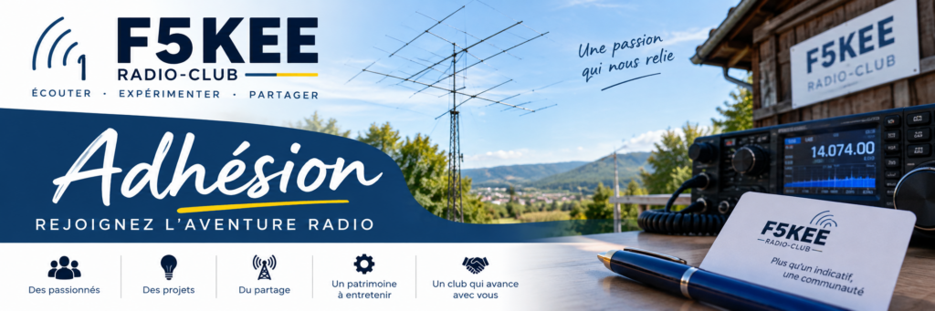 Adhésion au radio-club F5KEE