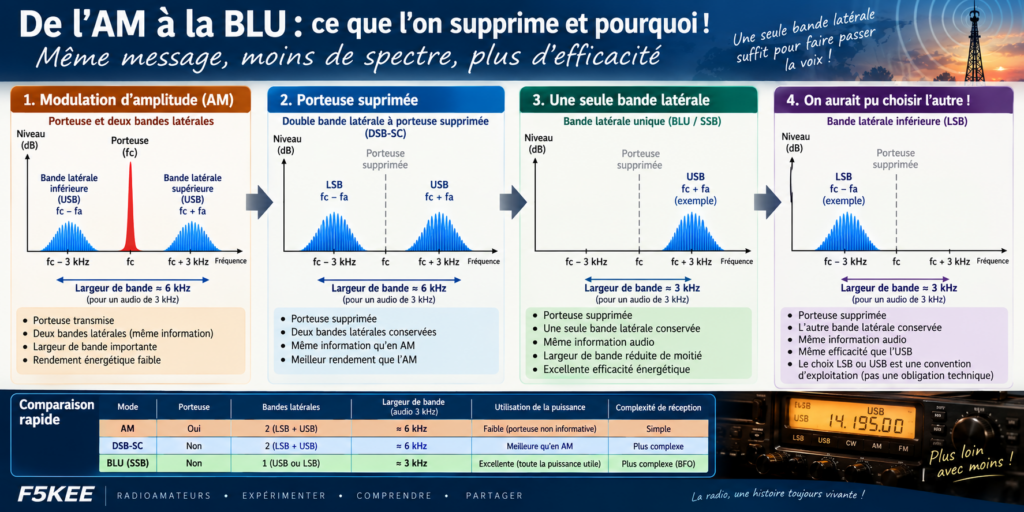 De l’AM à la BLU : comprendre le spectre