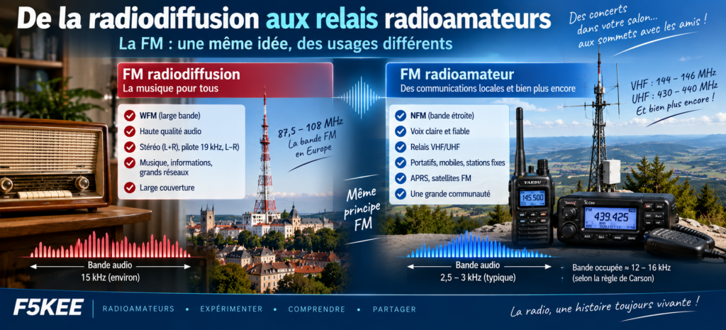 De la radiodiffusion aux radioamateurs