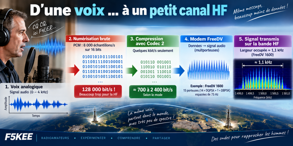 De la voix au canal HF