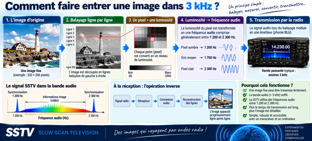 Comment une image devient signal SSTV