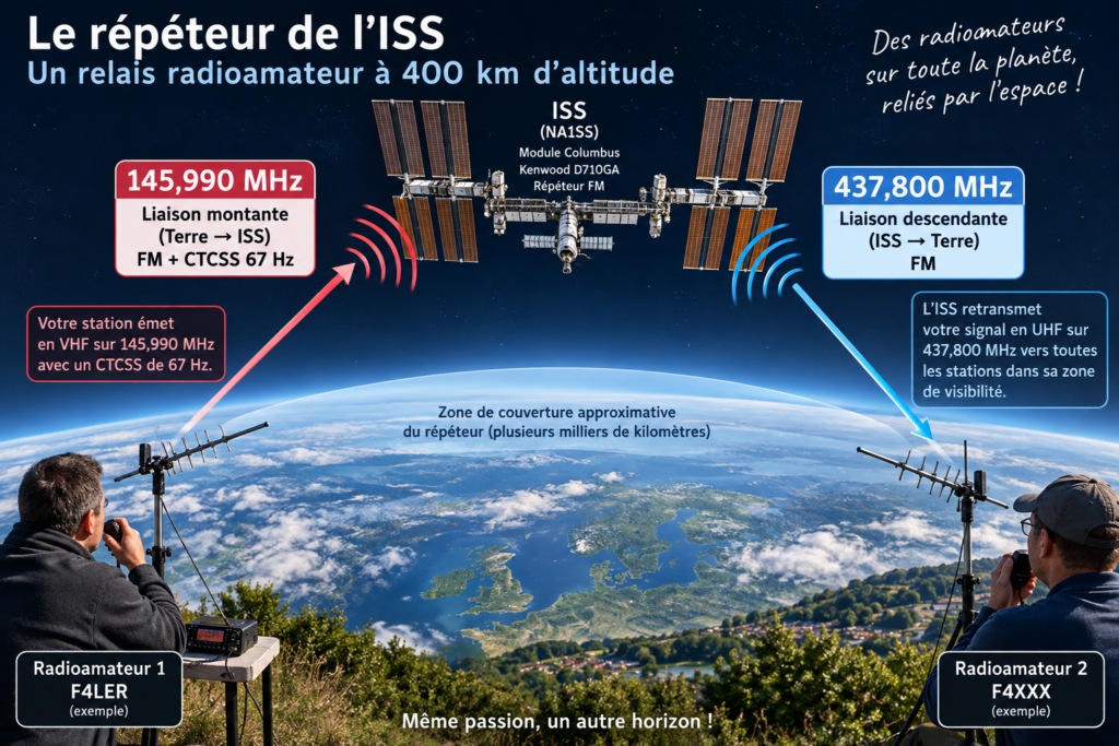 Le répéteur de l’ISS en action