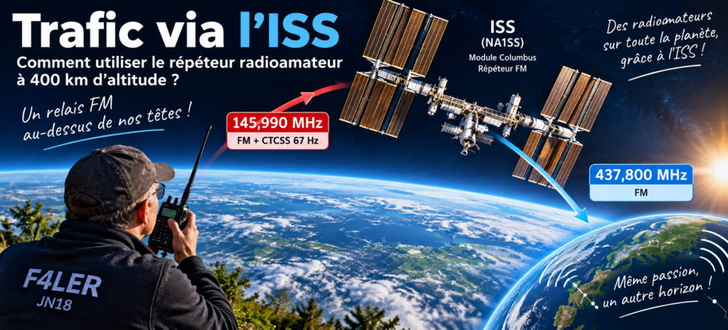 Trafic radio via l’ISS