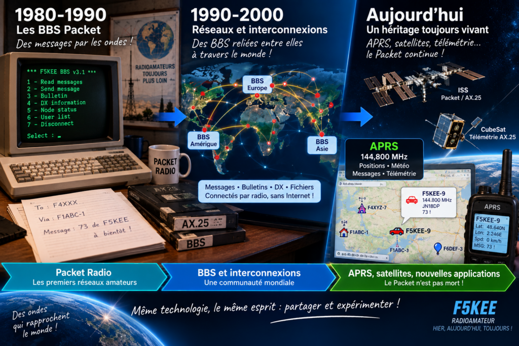 Évolution du Packet Radio à travers les âges